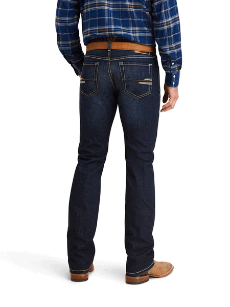 Ariat 10043186 Mens M7 Slim Treven Straight Jean Memphis back view. If you need any assistance with this item or the purchase of this item please call us at five six one seven four eight eight eight zero one Monday through Saturday 10:00a.m EST to 8:00 p.m EST