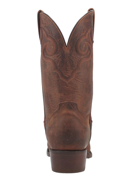 Dan Post DP3230 Mens Simon Tapered Leather Boot Brown back view. If you need any assistance with this item or the purchase of this item please call us at five six one seven four eight eight eight zero one Monday through Saturday 10:00a.m EST to 8:00 p.m EST