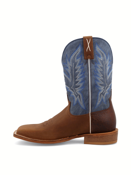 Twisted X MXTL006 Mens Tech X Western Boot Cocoa And Denim Blue inner side view. If you need any assistance with this item or the purchase of this item please call us at five six one seven four eight eight eight zero one Monday through Saturday 10:00a.m EST to 8:00 p.m EST