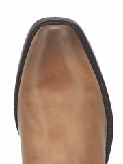 Dingo DI851 Mens War Eagle Leather Boot Natural toe view from above. If you need any assistance with this item or the purchase of this item please call us at five six one seven four eight eight eight zero one Monday through Saturday 10:00a.m EST to 8:00 p.m EST