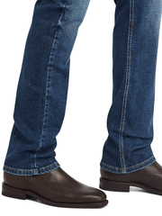 Ariat 10042204 Mens M8 Modern Kai Slim Leg Jean Kelton bottom leg view. If you need any assistance with this item or the purchase of this item please call us at five six one seven four eight eight eight zero one Monday through Saturday 10:00a.m EST to 8:00 p.m EST