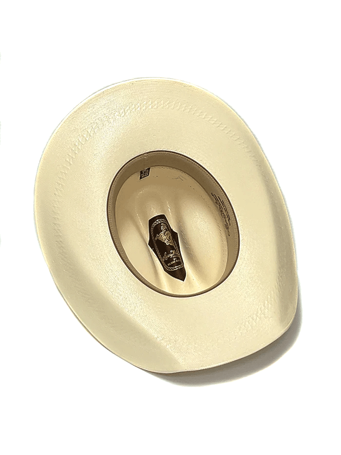Larry Mahan MS3N42MISX44 Mens 10X MISSION Straw Hat Ivory front-side view. If you need any assistance with this item or the purchase of this item please call us at five six one seven four eight eight eight zero one Monday through Saturday 10:00a.m EST to 8:00 p.m EST