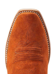 Ariat 10044524 Mens Futurity Showman Western Boot Dark Copper Roughout toe view. If you need any assistance with this item or the purchase of this item please call us at five six one seven four eight eight eight zero one Monday through Saturday 10:00a.m EST to 8:00 p.m EST