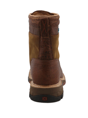 Twisted X MXALW01 Mens CellStretch Lacer Waterproof Alloy Toe Work Boot Cognac back view. If you need any assistance with this item or the purchase of this item please call us at five six one seven four eight eight eight zero one Monday through Saturday 10:00a.m EST to 8:00 p.m EST