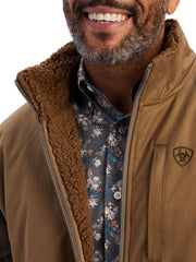 Ariat 10041797 Mens Grizzly Canvas Bluff Jacket Cub front close up open. If you need any assistance with this item or the purchase of this item please call us at five six one seven four eight eight eight zero one Monday through Saturday 10:00a.m EST to 8:00 p.m EST