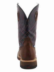 Twisted X MXBAW01 Mens Waterproof Alloy Toe Western Work Boot Mocha back view. If you need any assistance with this item or the purchase of this item please call us at five six one seven four eight eight eight zero one Monday through Saturday 10:00a.m EST to 8:00 p.m EST