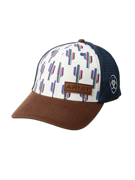 Ariat 1512605 Ladies Cactus Cap Multicolored front and side view. If you need any assistance with this item or the purchase of this item please call us at five six one seven four eight eight eight zero one Monday through Saturday 10:00a.m EST to 8:00 p.m EST