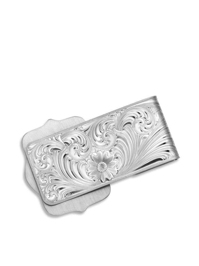 Montana Silversmiths MCL4352NF Legacy Money Clip front view. If you need any assistance with this item or the purchase of this item please call us at five six one seven four eight eight eight zero one Monday through Saturday 10:00a.m EST to 8:00 p.m EST