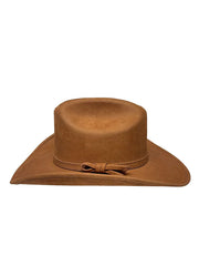 American Hat Makers GORGE Leather Cattleman Cowboy Hat Cooper side view. If you need any assistance with this item or the purchase of this item please call us at five six one seven four eight eight eight zero one Monday through Saturday 10:00a.m EST to 8:00 p.m EST
