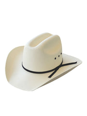 Dallas Hats LAR KE Kids Cattleman Canvas Hat Off White top view. If you need any assistance with this item or the purchase of this item please call us at five six one seven four eight eight eight zero one Monday through Saturday 10:00a.m EST to 8:00 p.m EST