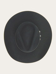 Stetson SBSNCA-413407 SENECA 4X Cowboy Hat Black view from above. If you need any assistance with this item or the purchase of this item please call us at five six one seven four eight eight eight zero one Monday through Saturday 10:00a.m EST to 8:00 p.m EST