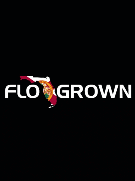 FloGrown FGS-23S Florida Flag Decal on black background. If you need any assistance with this item or the purchase of this item please call us at five six one seven four eight eight eight zero one Monday through Saturday 10:00a.m EST to 8:00 p.m EST