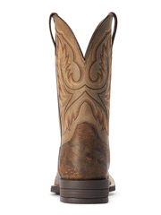 Ariat 10042466 Mens Wilder Western Boot Antique Grey back view. If you need any assistance with this item or the purchase of this item please call us at five six one seven four eight eight eight zero one Monday through Saturday 10:00a.m EST to 8:00 p.m EST