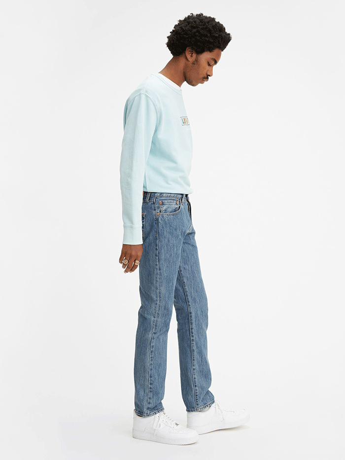 Levi s 005010193 Mens 501 Original Fit Jeans Medium Stonewash
