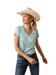 Ariat 10043528 Womens Laguna Top Zia Print alternate front view. If you need any assistance with this item or the purchase of this item please call us at five six one seven four eight eight eight zero one Monday through Saturday 10:00a.m EST to 8:00 p.m EST