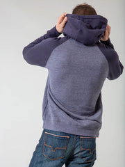 Kimes Ranch BLAZE 2 Mens Hoodie Navy back view.If you need any assistance with this item or the purchase of this item please call us at five six one seven four eight eight eight zero one Monday through Saturday 10:00a.m EST to 8:00 p.m EST