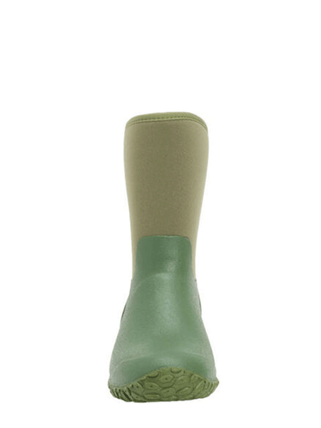 Muck WM2-333T Womens Muckster II Mid Boot Green/Floral front view. If you need any assistance with this item or the purchase of this item please call us at five six one seven four eight eight eight zero one Monday through Saturday 10:00a.m EST to 8:00 p.m EST