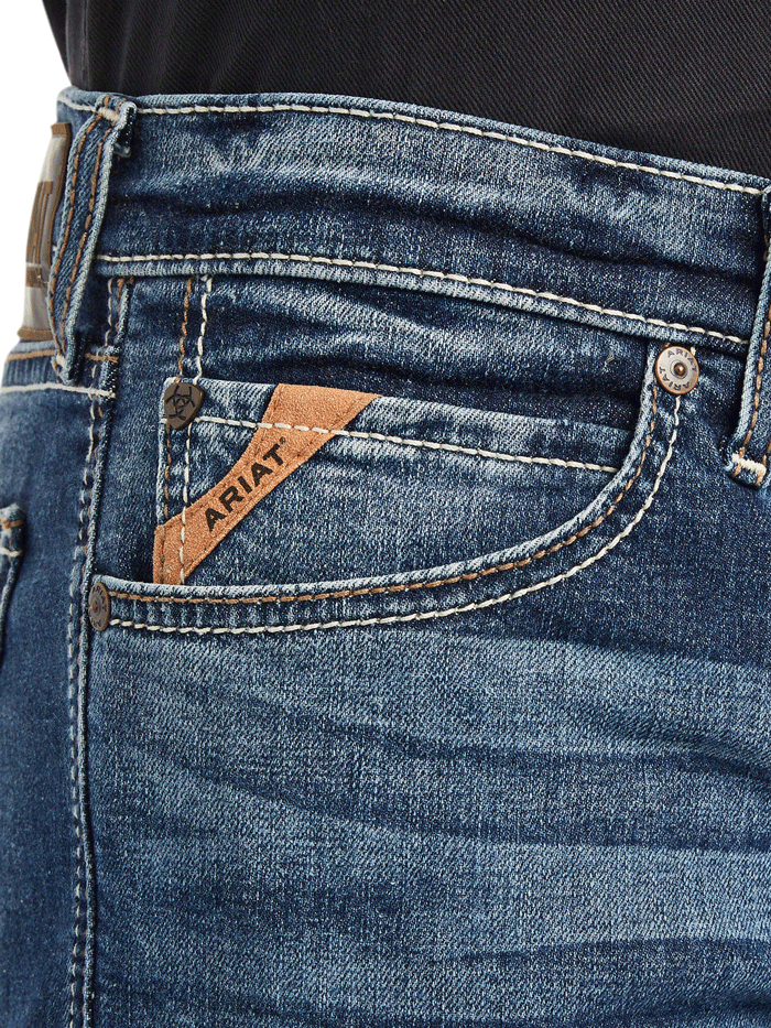 Ariat 10042204 Mens M8 Modern Kai Slim Leg Jean Kelton front view. If you need any assistance with this item or the purchase of this item please call us at five six one seven four eight eight eight zero one Monday through Saturday 10:00a.m EST to 8:00 p.m EST