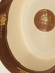 Stetson SSRYFLK-8130-81 ROYAL FLUSH 10X Straw Hat Natural inside view. If you need any assistance with this item or the purchase of this item please call us at five six one seven four eight eight eight zero one Monday through Saturday 10:00a.m EST to 8:00 p.m EST